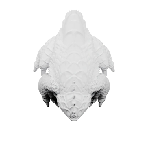 Крупный змееподобный монстр с шипами