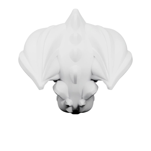 Симметричная фигура с крыльями и хвостом