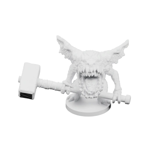 Монстр с острыми зубами и когтями