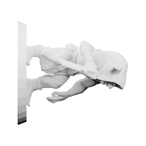 Гоблин с ножом в руке