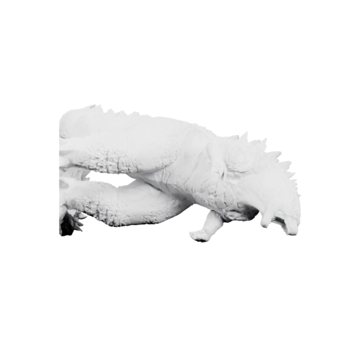 Голова монстра в динамичной позе