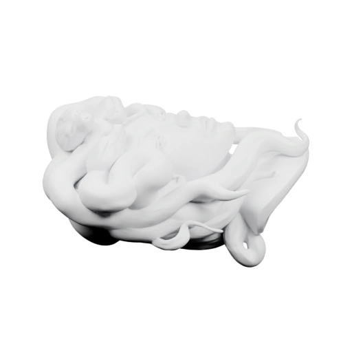 Голова с витыми волосами