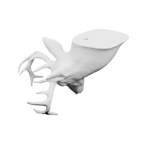 Голова оленя с рогами