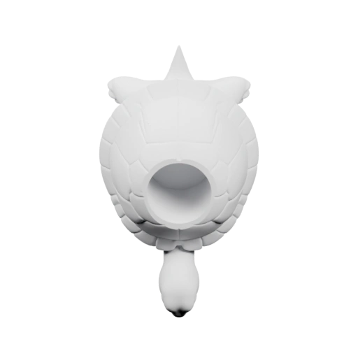 Голова черепахи с рельефным панцирем