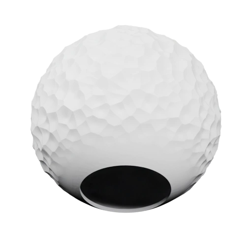 Сферическая модель с рифленой поверхностью