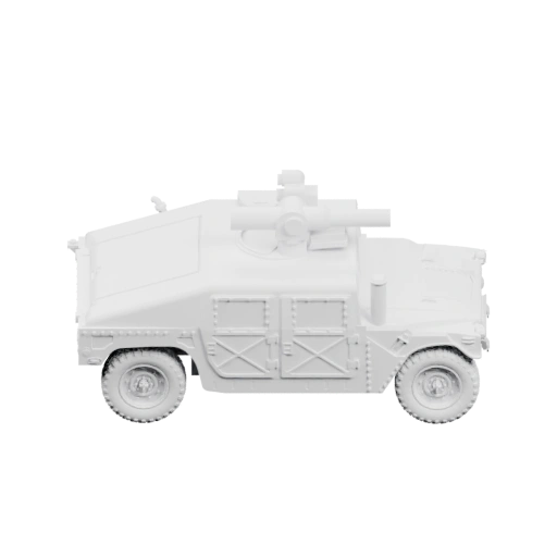 Военный автомобиль с боевым оборудованием