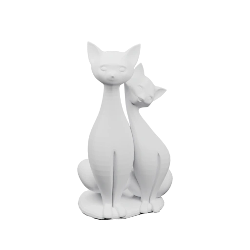 Два кота сидят рядом, один обнимает другого