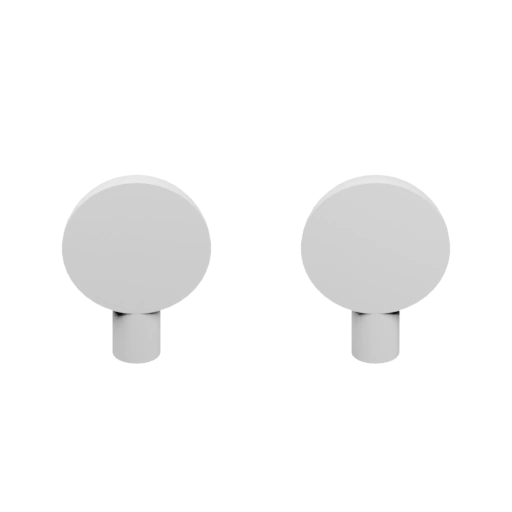 Два одинаковых круглых объекта