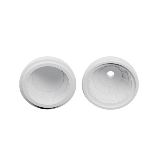 Два круглых отверстия с внутренними ребрами