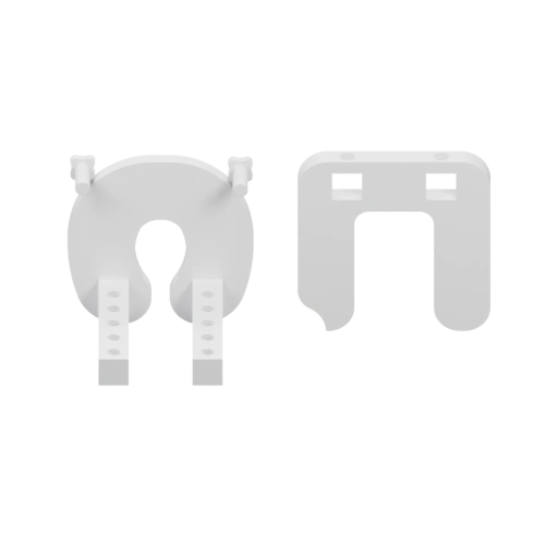 Два пластиковых элемента с отверстиями