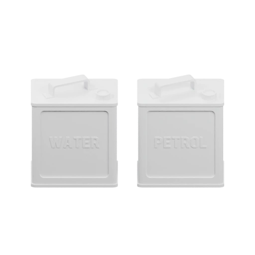 Бочки с надписями WATER и PETROL