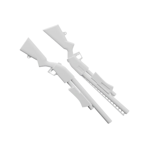 Две ружья на черном фоне