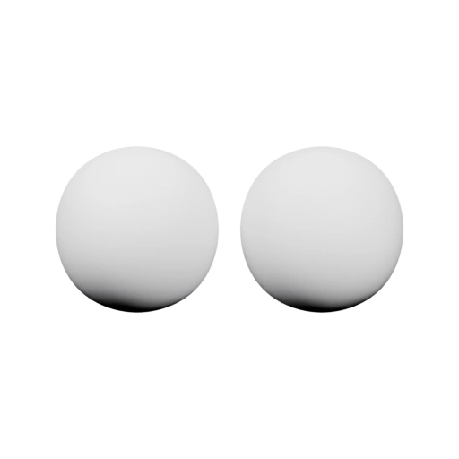 Две сферы на черном фоне