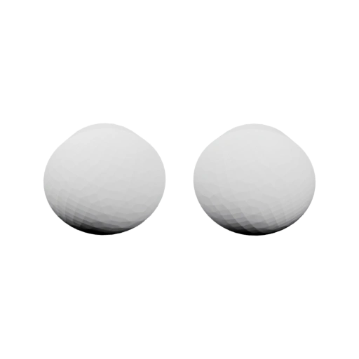 Две сферы на черном фоне