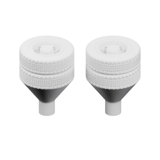 Двухкомпонентный фильтр с рифленой частью