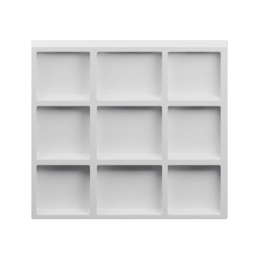 Двухуровневая стена с выемками