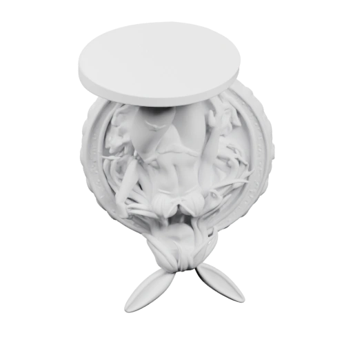 Стол с фигурным декором