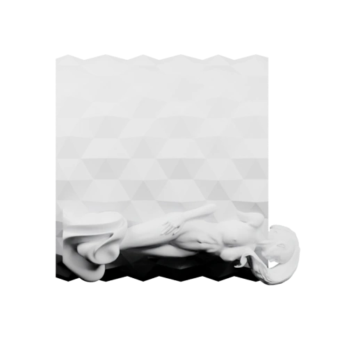 Девочка лежит в чашке