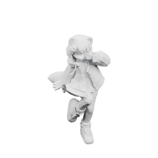 Девушка в динамичной позе