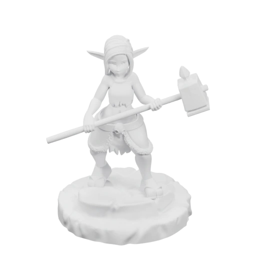 Девушка гоблин с топором