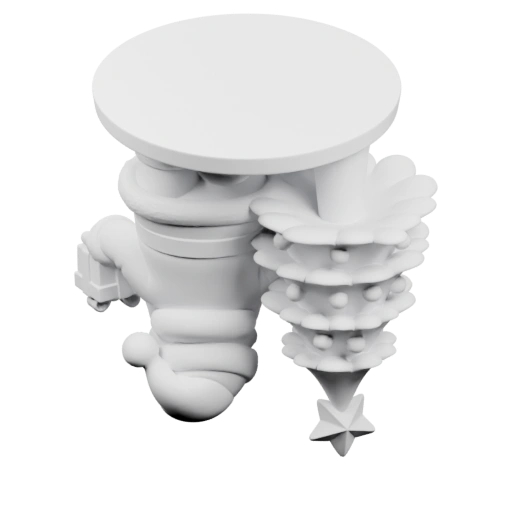 Статуя Деда Мороза с подарками