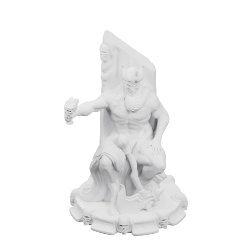 Сидящий воин с оружием