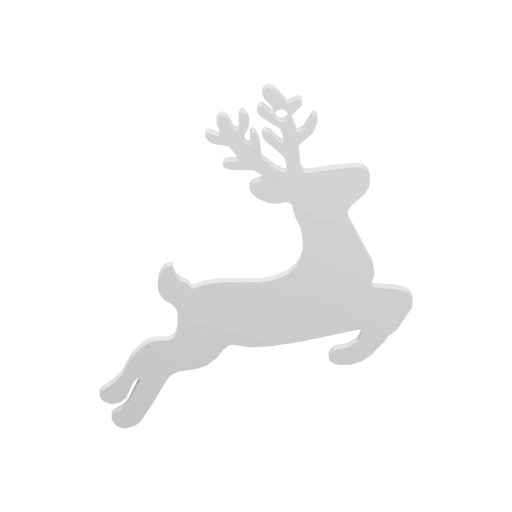 Статуя оленя в геометрическом стиле