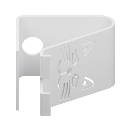 С отверстием и рельефным узором