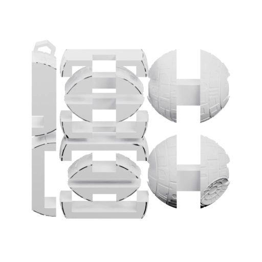 Сборная 3D-модель с элементами