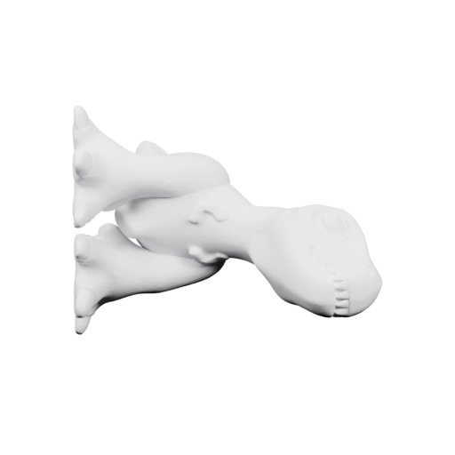 динозавра в позе отдыха