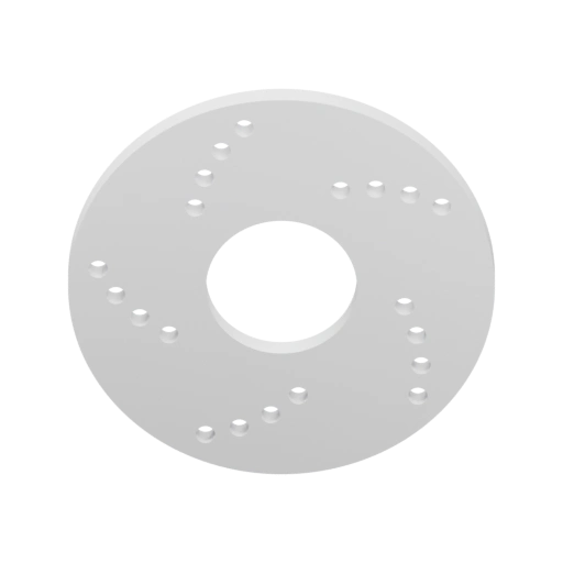 Круглый диск с рядами отверстий