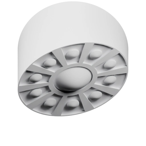 Круглая лампа с радиальными элементами