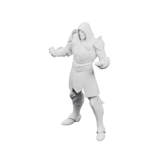 Персонаж в броне с капюшоном