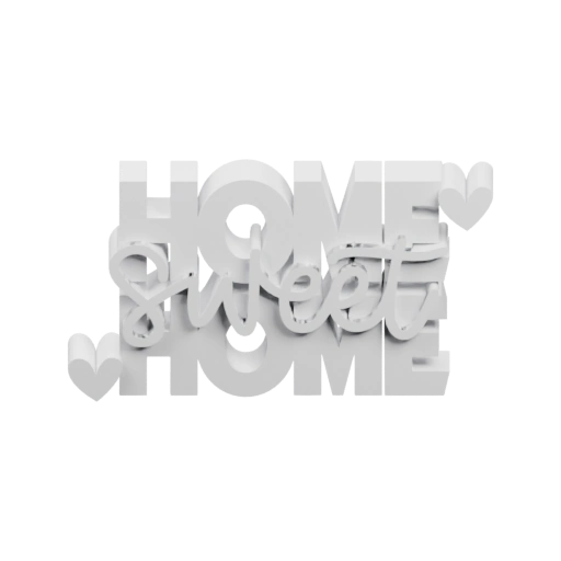 Текст "Home Sweet Home"