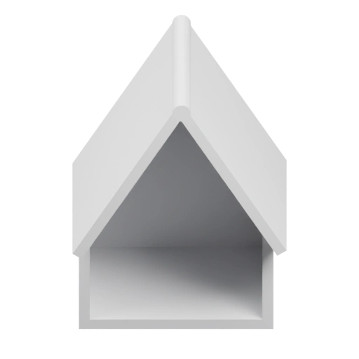 Миниатюрный домик с треугольной крышей