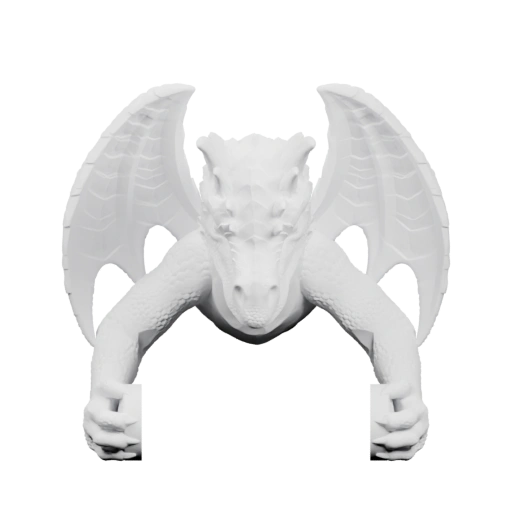 Дракон с крыльями и лапами