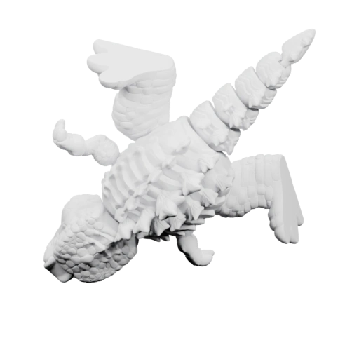 Дракон в агрессивной позе