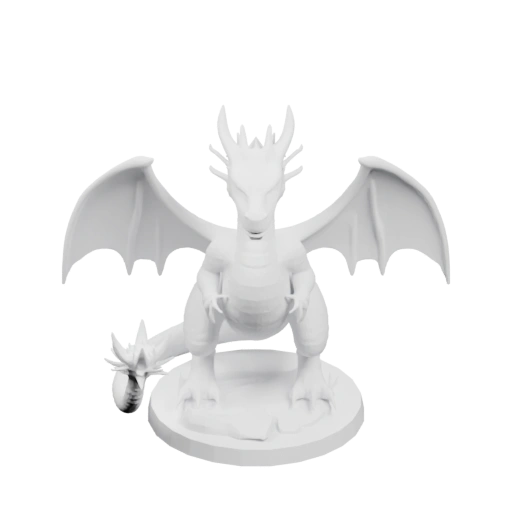 Сидит на круглой подставке