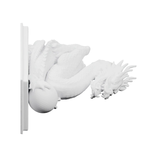 Дракон с крыльями и хвостом