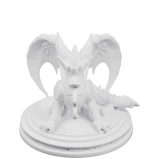 Дракон с крыльями и хвостом