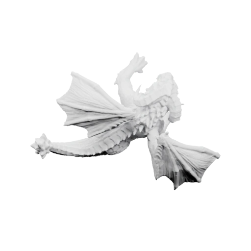 Существо с крыльями и рогами