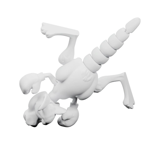 Дракон в динамичной позе