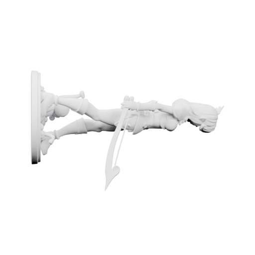 Силуэт воина в боевой позе