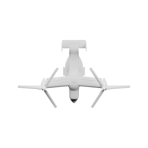 Дрон с четырьмя винтами