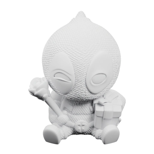 Сидящий персонаж с розой