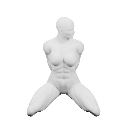 Женщина в позе упражнения