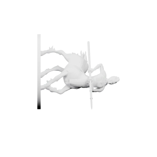 Женщина центавр в бою на лошади