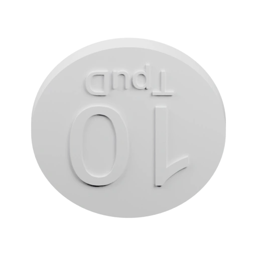 Жетон 10 с шестиугольником