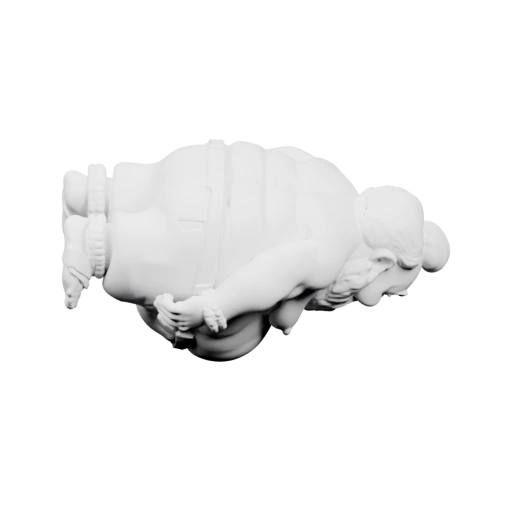 Лежащий на спине человек