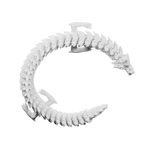 Сегментированный дракон в форме буквы С